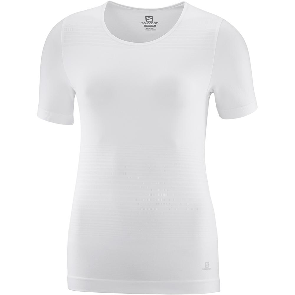 Salomon ELEVATE MOVE'ON W Camisetas Mujer - Blancas - Colombia (15723-VHZF)